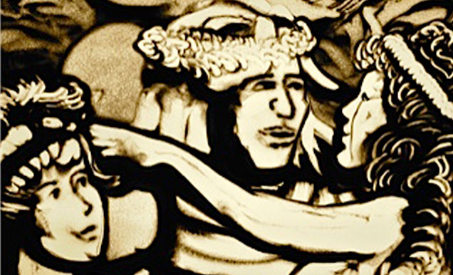 Spectacle de conte musical jeunesse avec dessin sur sable en direct
