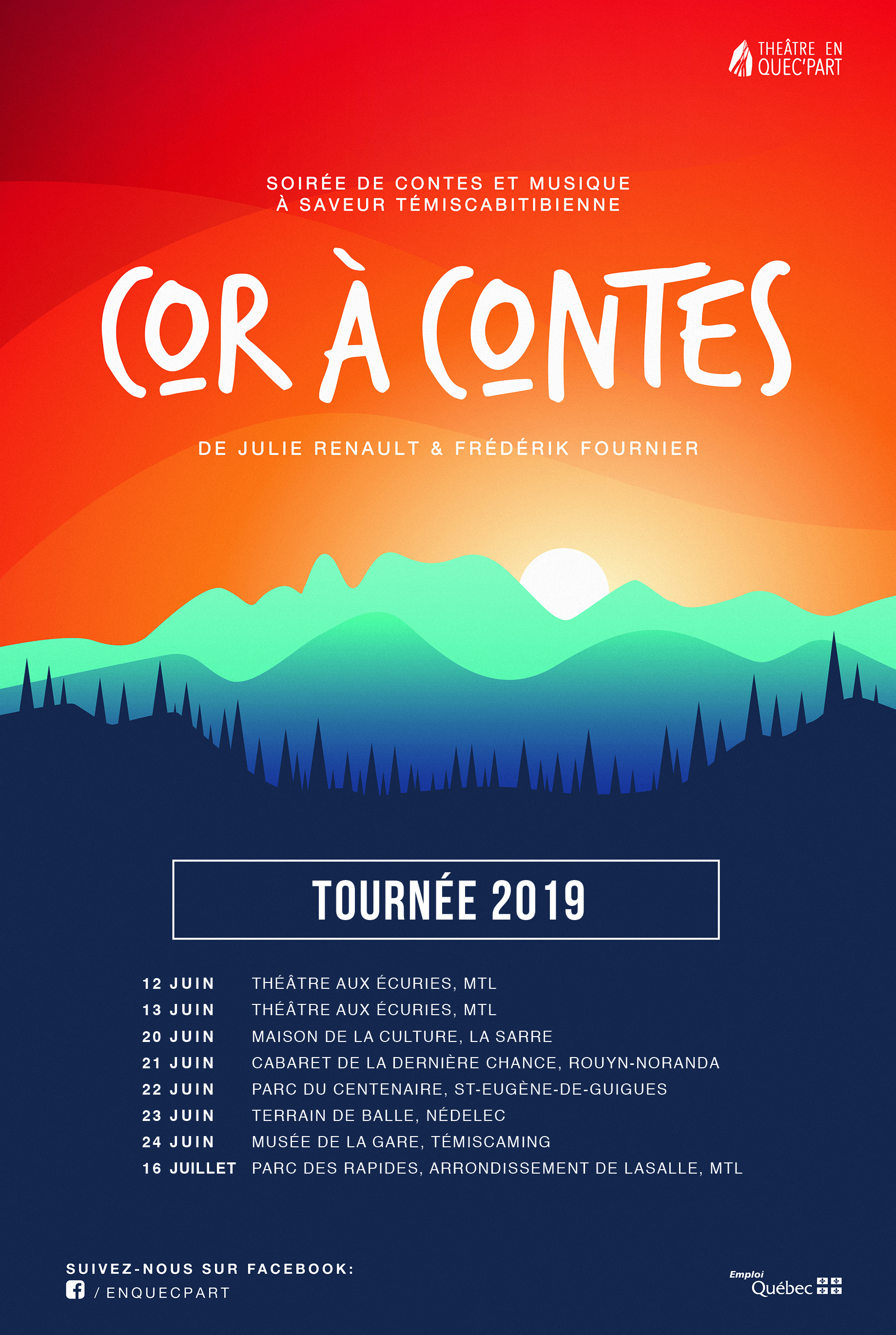 Tournée 2019 du spectacle Cor à contes
